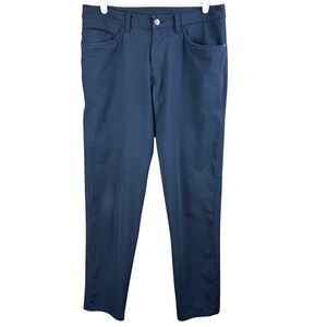 Lululemon Men's ABC‎ Pants Size 31 Navy Blue Slim Fit Performance Golf Travel